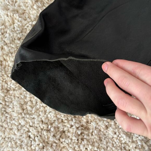 Vintage Jacqueline Ferrar 100% Genuine Leather Pants Size 8 - Picture 6 of 9